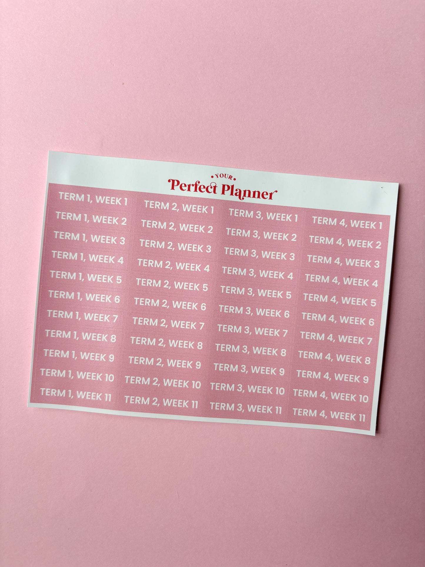 School Week Stickers