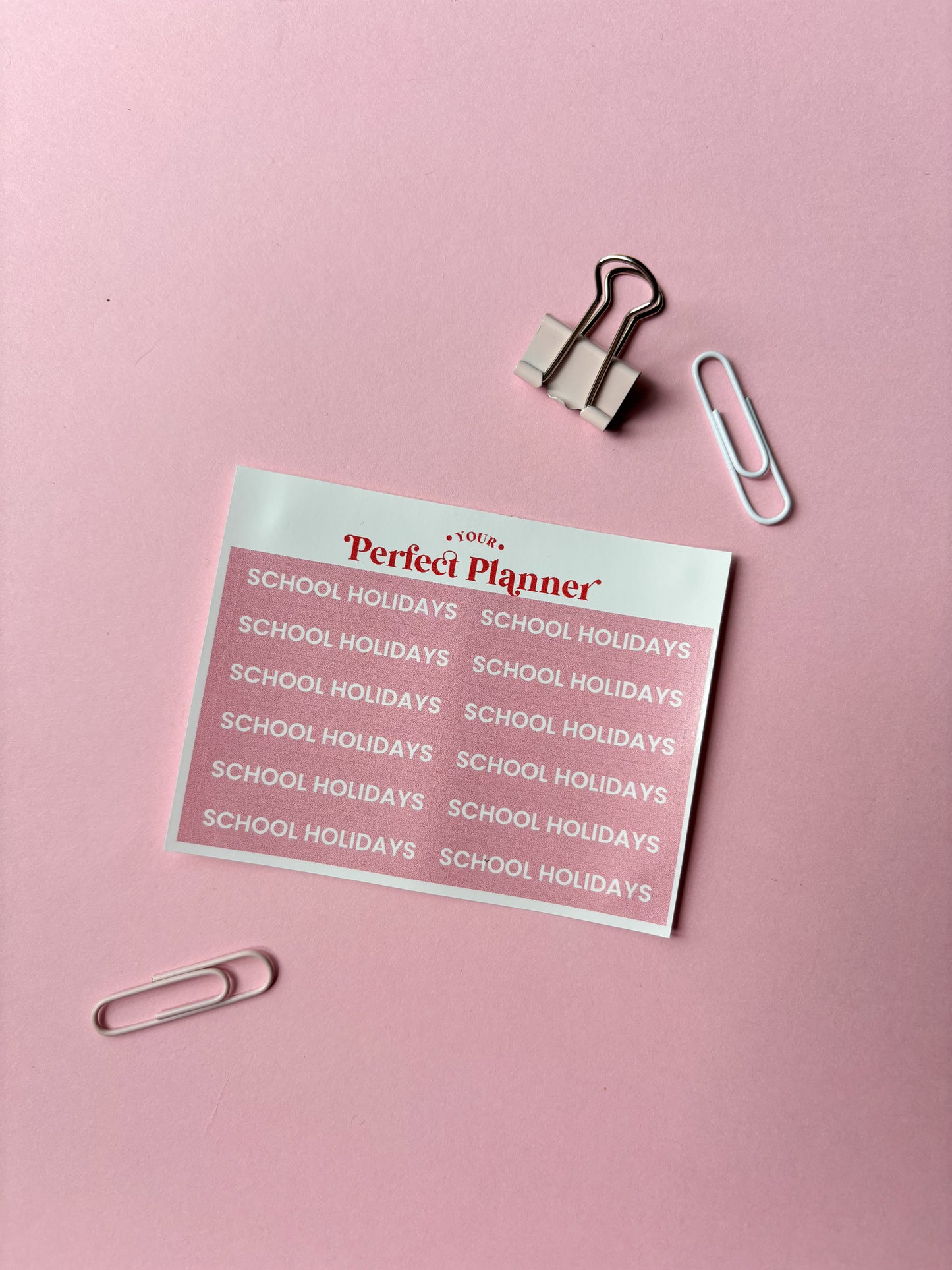 School Holiday Stickers