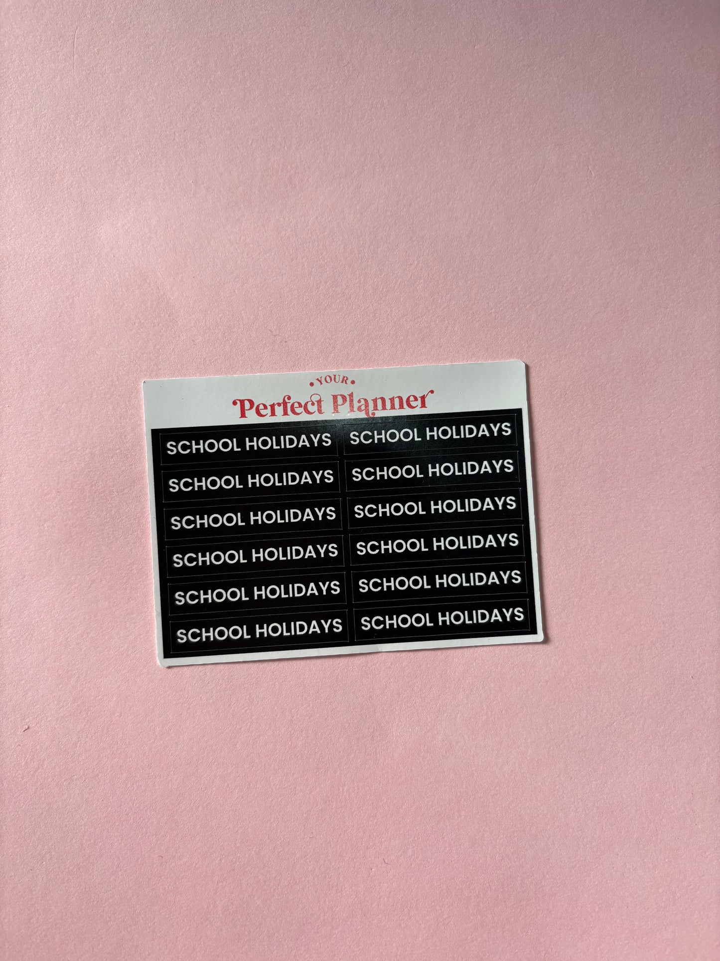 School Holiday Stickers