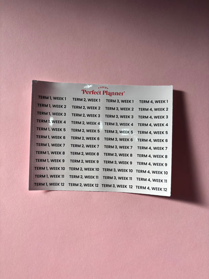 School Week Stickers