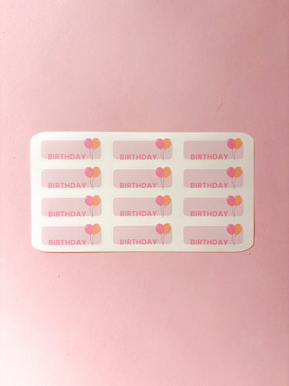 Birthday Stickers