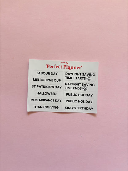 Assorted Events Stickers