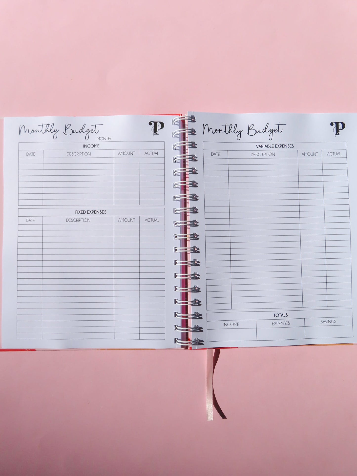 Monthly budget