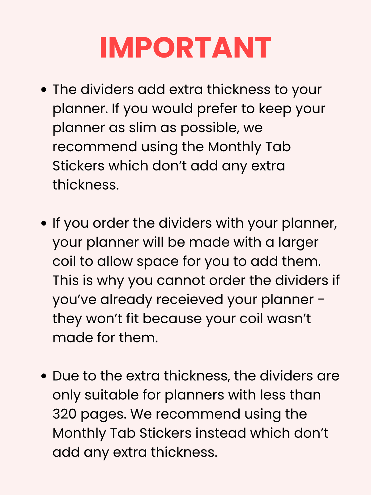 Dividers