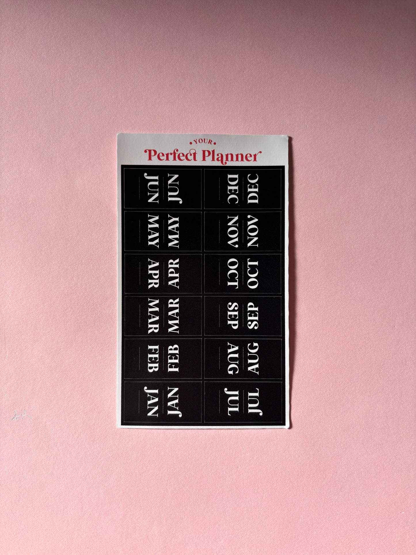 Monthly Tab Stickers