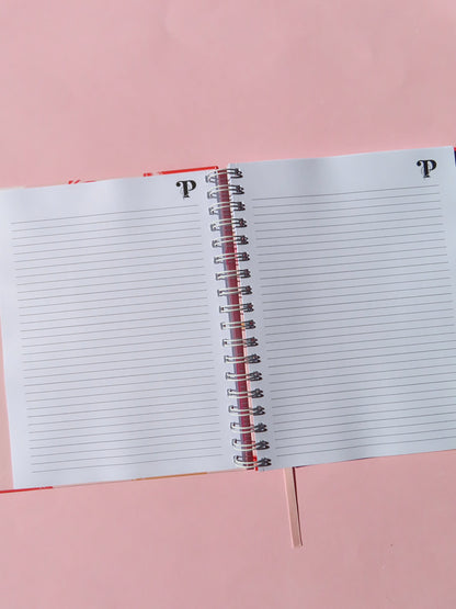 lined notebook