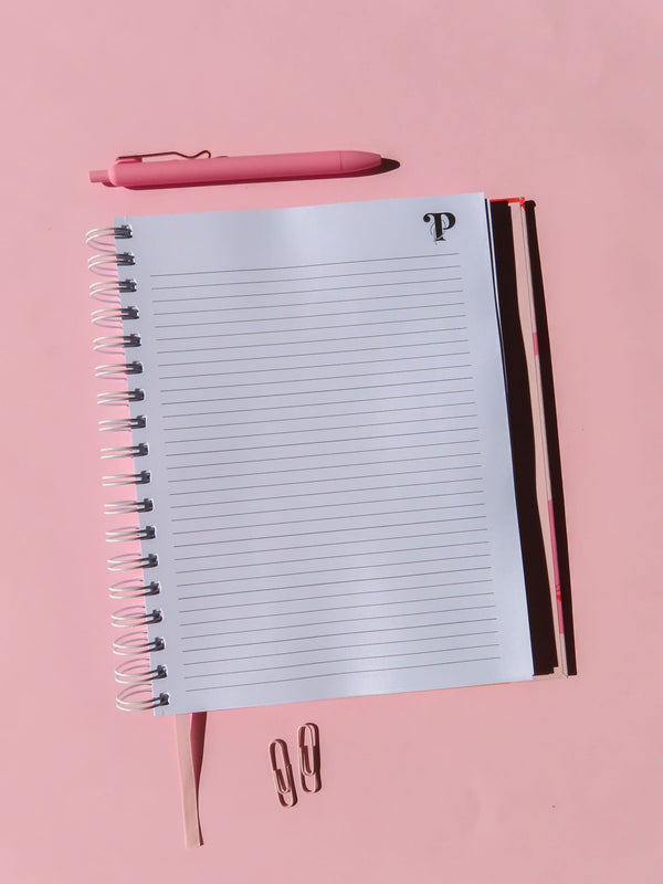 lined notebook