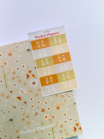 Monthly Tab Stickers