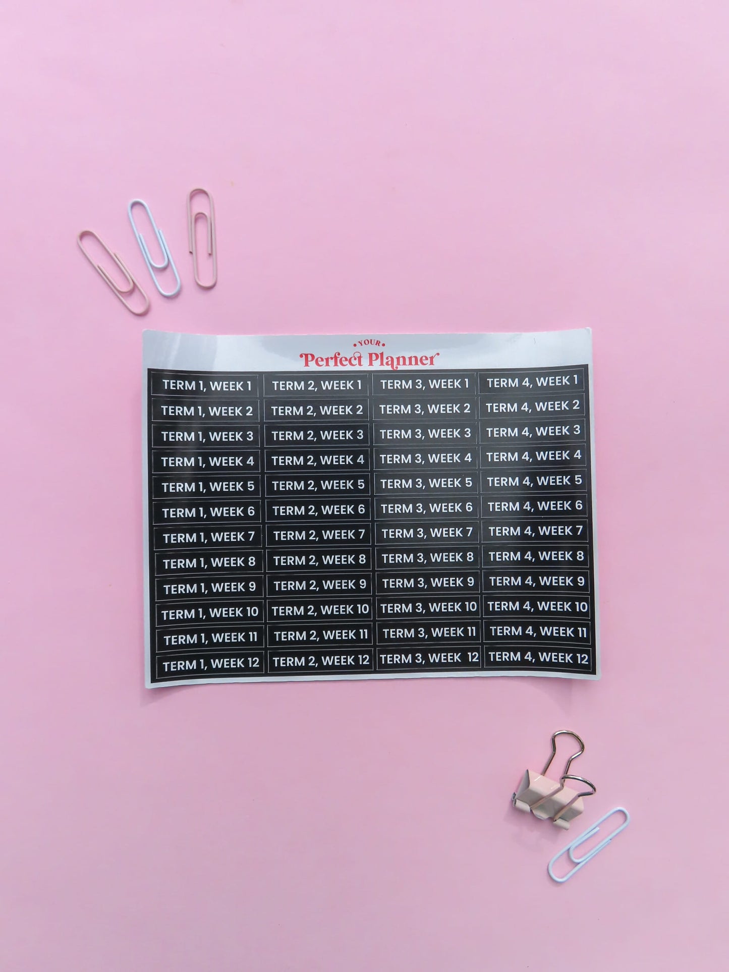 School Week Stickers