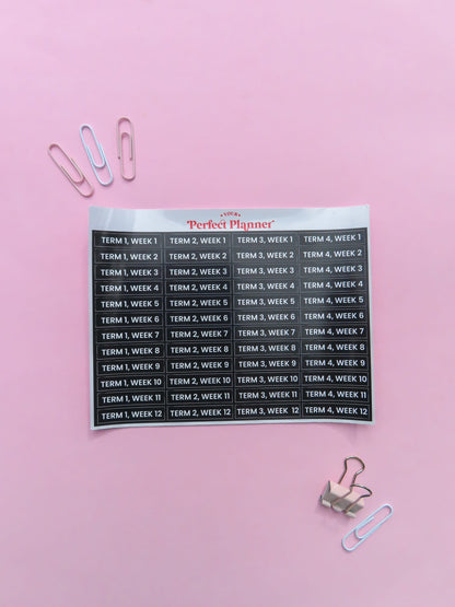 School Week Stickers