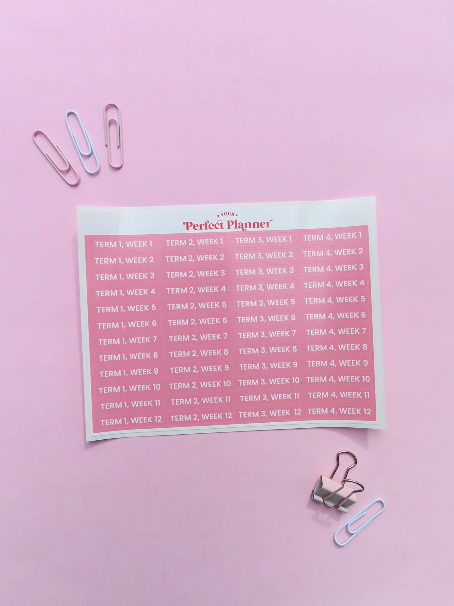 School Week Stickers