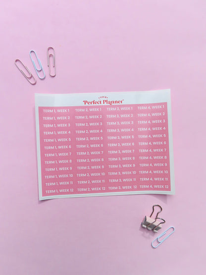 School Week Stickers