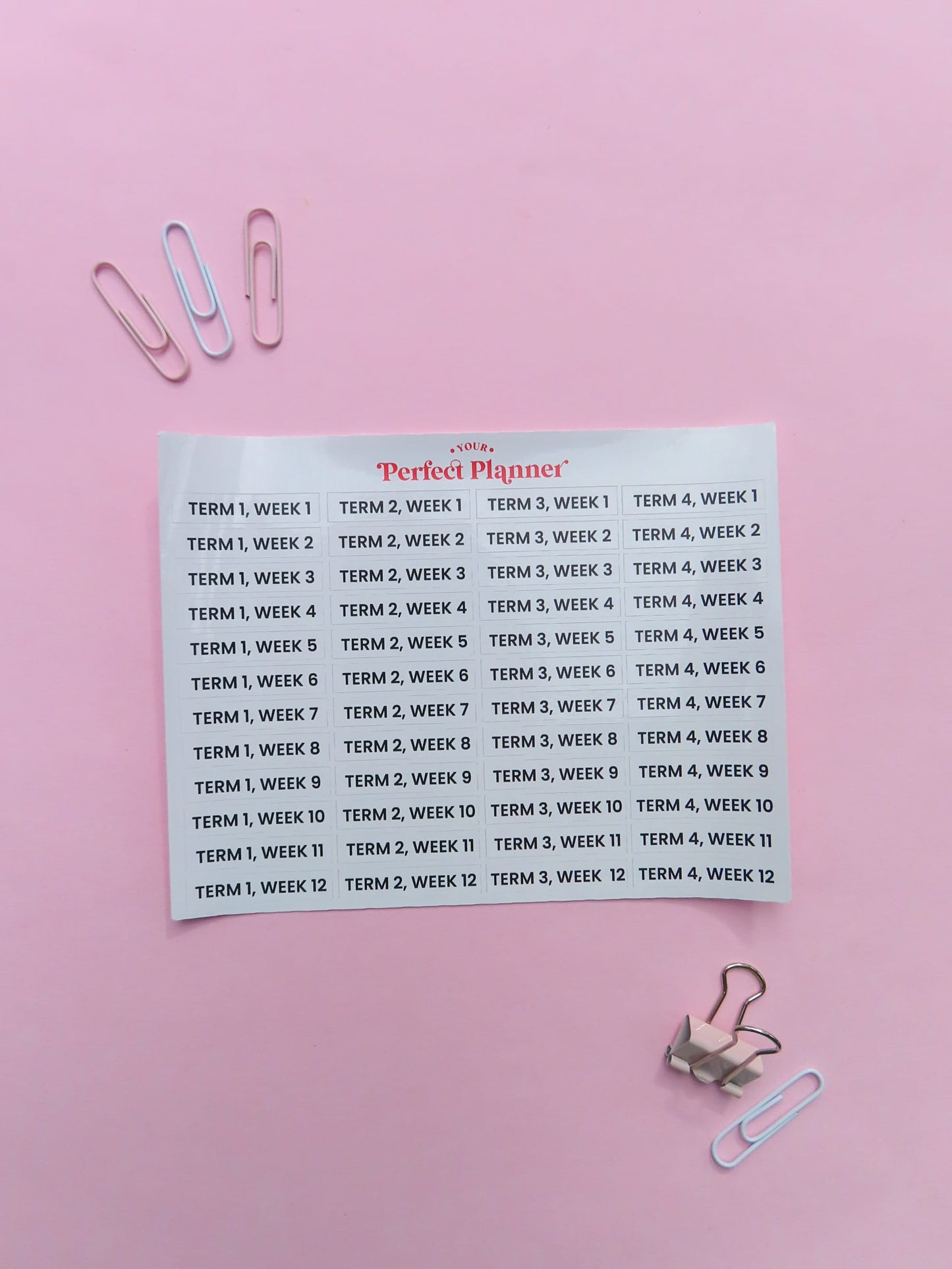 School Week Stickers