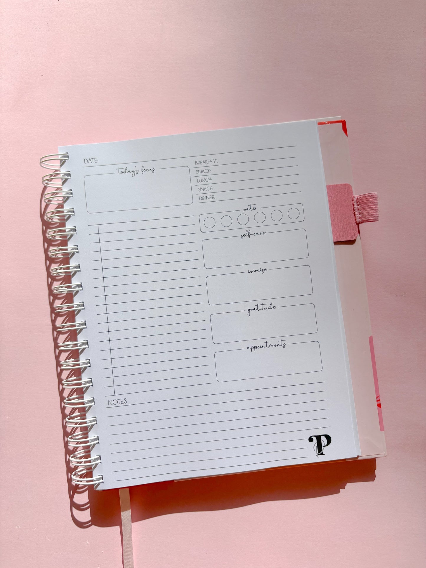 Custom Undated Daily Planner