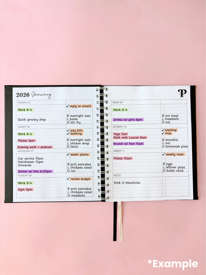 Custom Weekly Planner