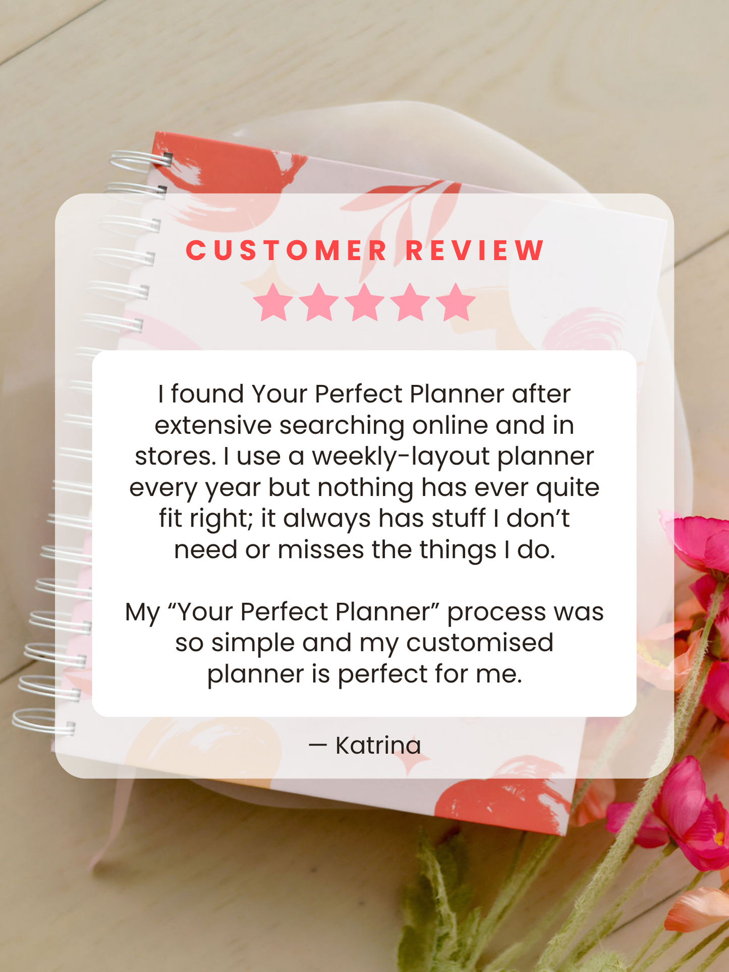 Custom Weekly Planner